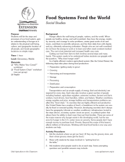 Food Systems Feed the World