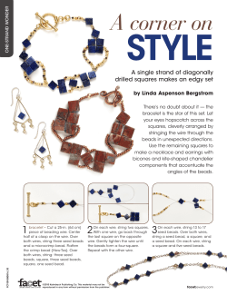 A corner on - Facet Jewelry