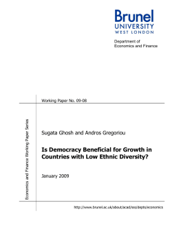 Is Democracy Beneficial for Growth in Countries