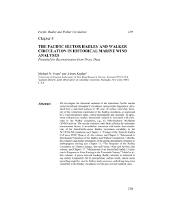 Chapter 8 THE PACIFIC SECTOR HADLEY AND WALKER