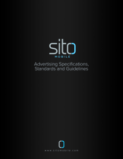 Advertising Specifications, Standards and Guidelines