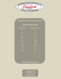 Sieve Analysis 40-140