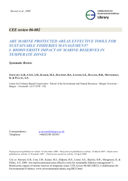 Systematic Review - Environmental Evidence