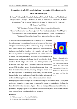 Generation of sub-MG quasi-stationary magnetic field using cm
