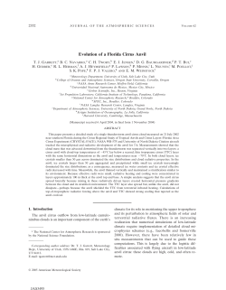 Evolution of a Florida Cirrus Anvil