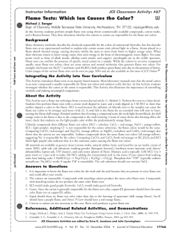 Flame Tests: Which Ion Causes the Color?
