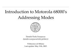 Introduction to Motorola 68000`s Addressing Modes