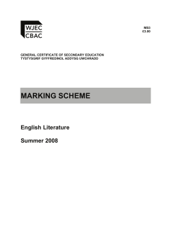 MARKING SCHEME