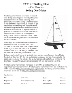 Soling One Meter - Carlyle Yacht Club