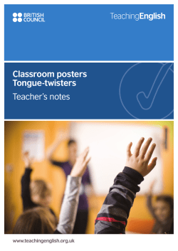 Teacher`s notes - TeachingEnglish