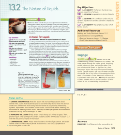 Nature of Liquids - trinity