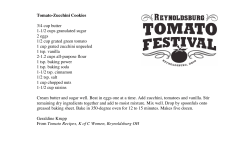 Tomato-Zucchini Cookies 3/4 cup butter 1