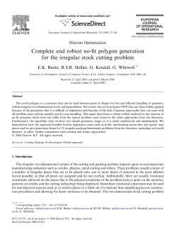 Complete and robust no-fit polygon generation for the irregular stock