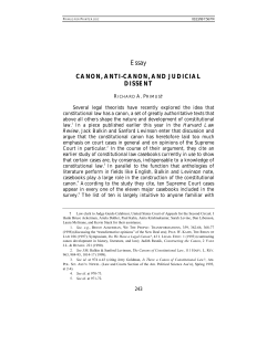 Canon, Anti-Canon, and Judicial Dissent