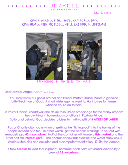 March 2011 - Albany - Jezreel International