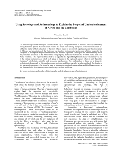 Perpetual Underdevelopment of Africa and the Caribbean