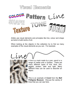 Artists use visual elements and principles like line, colour and shape
