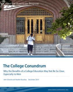 The College Conundrum - Center for American Progress