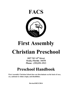 to - First Assembly Christian School