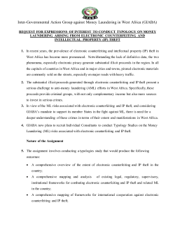 Inter-Governmental Action Group against Money Laundering in West