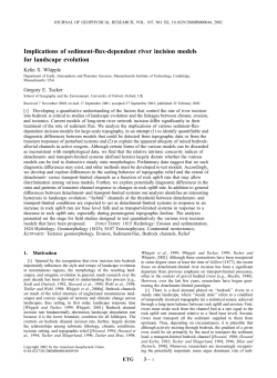 Implications of sediment-flux-dependent river