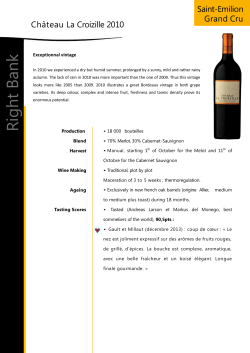 Technical sheet - Ch&acirc;teau La Croizille