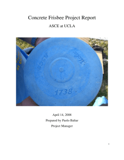 2008 Concrete Frisbee report