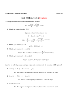 ECE 45 Homework 2 Solutions - University of California San Diego