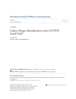 Galaxy Merger Identification in the GOODS