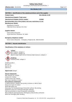 Safety Data Sheet - Fisher Scientific