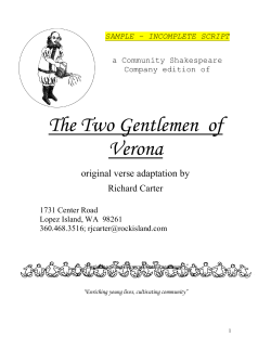 The Two Gentlemen of Verona