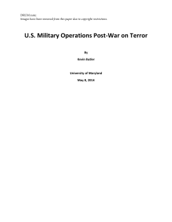 US Military Operations Post-War on Terror