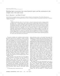 Shedding light on processes that control particle