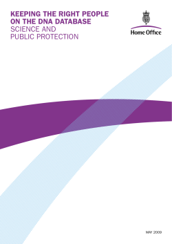 Keeping the right people on the DNA database