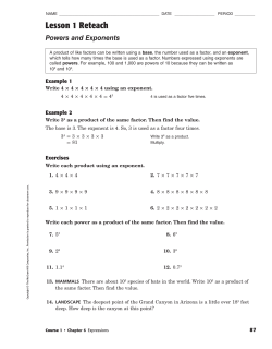 Exponents Review 1