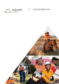 J.3 Topsoil Management Plan - The Department of State Development