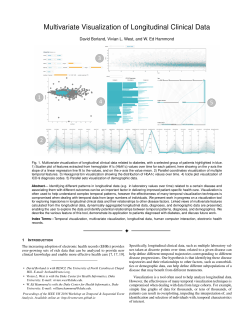 Multivariate Visualization of Longitudinal Clinical