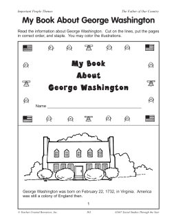 My Book About George Washington