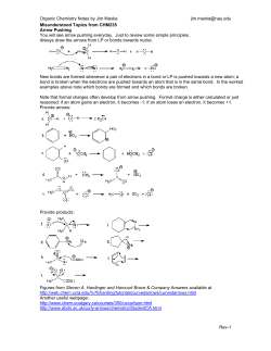 Organic Chemistry Notes by Jim Maxka jim.maxka