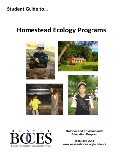 Student Guide to&hellip; Homestead Ecology Programs