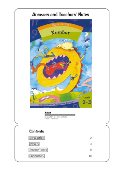 Answers and Teachers` Notes