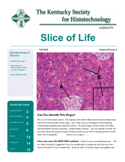 Fall 2005 - Kentucky Society for Histotechnology