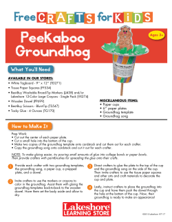 Peekaboo Groundhog - Lakeshore Learning
