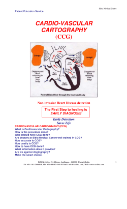 cardio-vascular cartography (ccg)