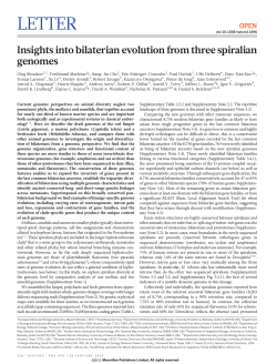 Insights into bilaterian evolution from three spiralian genomes