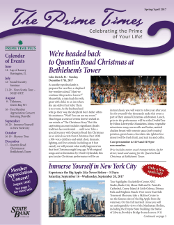 Prime Time Quarterly Newsletter