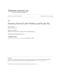 Seniority, External Labor Markets, and Faculty Pay