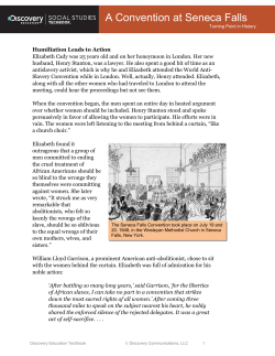 A Convention at Seneca Falls