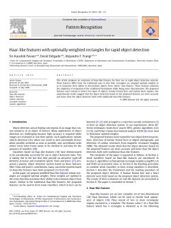 Haar-like features with optimally weighted rectangles for