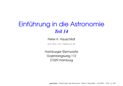 Einf&uml;uhrung in die Astronomie